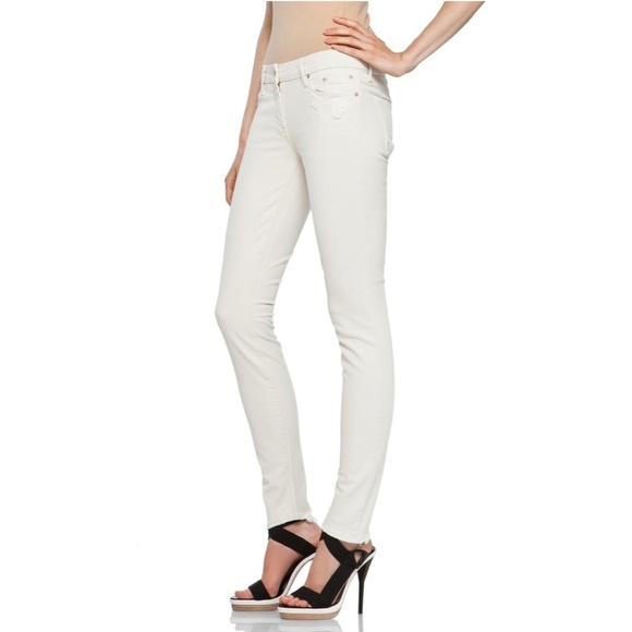 MOTHER The Looker Cream For A Day (Destroyed) - Size 25 - Picture 2 of 16